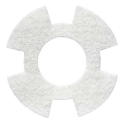 I-MOP Cleaning Pad, White, 9" Pad, Trapezoid, PK10 1234347