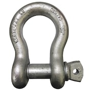 Zoro Select Anchor Shackle, 34,000 lb, Carbon Steel 55AX88