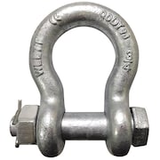 ZORO SELECT Anchor Shackle, Bolt type, 5/8" Body Size 55AY33