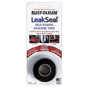 Leakseal Self-Fusing Tape, Silicone, 1" W, Black 275795