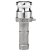 USA INDUSTRIALS Cam and Groove Fitting, 304SS, E, 4" Adapter x 4" Hose Shank BULK-CGF-317