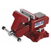Wilton 648UHD 8-Inch Combination Bench Vise – Heavy-Duty Cast Iron, Red