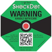 SHOCKWATCH G-Force Indicator Label, 100G, PK50 SD-100G