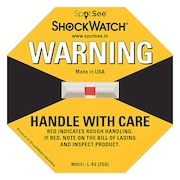 SHOCKWATCH G-Force Indicator Label, 25G, PK50 20700