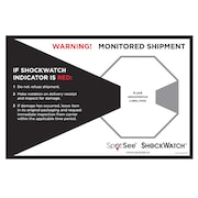 Shockwatch Shock Indicator Companion Label, PK500 26107