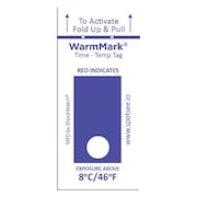 WARMMARK Temperature Indicator Label, Heat, PK100 WM 8/46-12