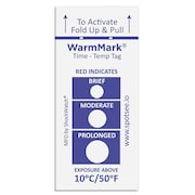 WARMMARK Temperature Indicator Label, Heat, PK100 WM 10/50