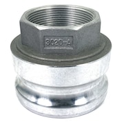 ZORO SELECT Cam and Groove Adapter, 3", Aluminum PLE07