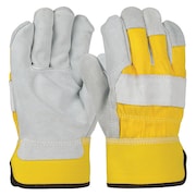 PIP Leather Gloves, M, Gunn Cut, PR, PK12 500Y