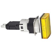 SCHNEIDER ELECTRIC Pilot Light, 12 to 24VAC/DC, Yellow XB6DV5BB
