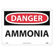 NMC Danger Ammonia Sign, D129RB D129RB