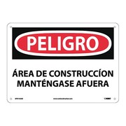 NMC Danger Construction Area Keep Out Sign - Spanish, SPD132AB SPD132AB