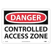 NMC Danger Controlled Access Zone Sign, D661RB D661RB