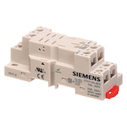 SIEMENS Relay Socket, Screw Clamp, White 3TX7144-4E6