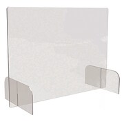 Deflecto Sneeze Guard, Acrylic, Clear, PK2, Width: 31 in PBCTA3123B