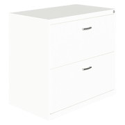 Space Solutions 2 Drawer File Cabinet, White, Letter 24079