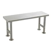 EAGLE GROUP Gowning Bench, Stainless Steel, 12"Wx36"L CRB1236