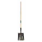 Union Tools Square Point Shovel, 44 in L Hard Wood Handle 40184
