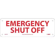 Nmc Emergency Shut Off Sign, M347R M347R