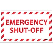 NMC Emergency Shut-Off Label, Pk5, EPA2AP EPA2AP