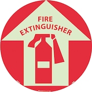 NMC Fire Extinguisher Glow Walk On Floor Sign GWFS10