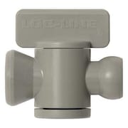 LOC-LINE In-Line Valve, Gray, 1/4", PK10 29454-G