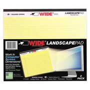 ROARING SPRING Case of Canary Landscape Notepads, 11"x9.5", 40 sht, College Ruled, Perforated, Portrait Orientation 74511cs