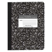 ROARING SPRING Case of Black Marble Comp Notebooks, Wide Ruled, 50 sht, 15# White Paper, 9.75"x7.75", Hard Covers 77220cs
