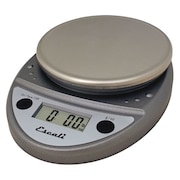 ESCALI Scale, Digital, Round, 11 lb./5kg, Metallic SCDGP11M