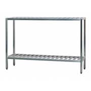 NEW AGE Metal Shelving Unit, 20"D x 72"W x 48"H, 2 Shelves, Aluminum, Shelf Capacity: 1000 lb. 1024TB