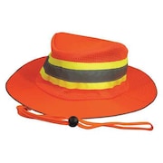ERB SAFETY Boonie Hat, Hi-Viz, Orange, Polyester 61588