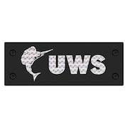 Uws Replacement Rivet-On Logo Bdge, 002-UWSBLACK 002-UWSBLACK