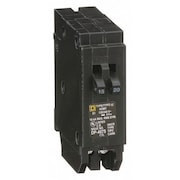 Square D Miniature Circuit Breaker, HOMT Series 15/20A, 1 Pole, 120/240V AC HOMT1520