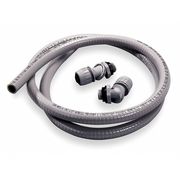 Hubbell Wiring Device-Kellems Liquid-Tight Conduit, 1/2 In x 6 ft, Gray PS05GYKIT
