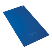 Condor Blue Disposable Tacky Mat 24" W x 36" L, Mat Length: 3 ft 6GPZ9