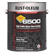 Rust-Oleum 1 gal Floor Coating, High Gloss Finish, Navy Gray, Solvent Base S6586413