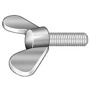 ZORO SELECT Thumb Screw, M3-0.50 Thread Size, Rounded Wing, Zinc Plated Iron, 8 mm Head Ht, 6 mm Lg WS6S030060-001P1