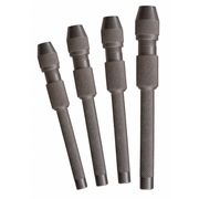 Moody Tool Hollow Core Pin Vise Set, 0-.187 In, 4 Pc 58-0196