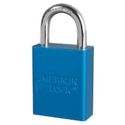 American Lock Lockout Padlock, KA, Blue, 1-7/8"H, PK6 A1105KAS6BLU
