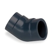 ZORO SELECT PVC Elbow, 45 Degrees, FNPT x FNPT, 1-1/2 in Pipe Size 819-015