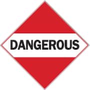 BRADY Vehicle Placard, Dangerous 63212