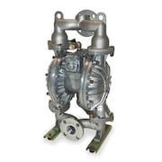 DAYTON Double Diaphragm Pump, Aluminum, Air Operated, Santoprene, 160 GPM 3HJX2