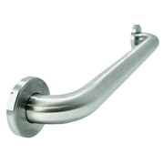Wingits ADA Compliant Grab Bar, Wall Mount, 24 in L, 1-1/2 in Dia, Stainless Steel, Satin Finish, Silver WGB6SS24