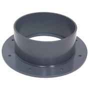 Plastic Supply Flange, 12 in Duct Dia, Type I PVC, 16" L, 3-3/4" H PVCF12