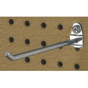 Triton Products 6 In. Single Rod 30 Degree Bend Steel Pegboard Hook for 1/8 In. and 1/4 In. Pegboard 10 Pack 71613