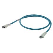 Hubbell Premise Wiring Ethernet Cable, Cat 6, Blue, 15 ft. HC6B15