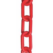 Zoro Select 2" (#8, 51 mm.) x 100 ft. Red Plastic Chain 50005-100