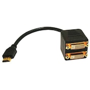 Monoprice Video Splitter, HDMI Male to DVI-D Female X 2 2521