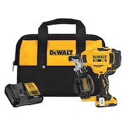 Dewalt 20V MAX* 15 degree Cordless Coil Roofing Nailer Kit DCN45RND1