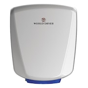 WORLD DRYER Hand Dryer, White, Al Cover Q-974A2